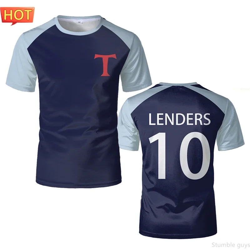 Anime Captain Tsubasa Nankatsu Fußballtrikot Herrenbekleidung Jungen T-Shirt Cosplay Fan-Version Kurzarm-Oberteil