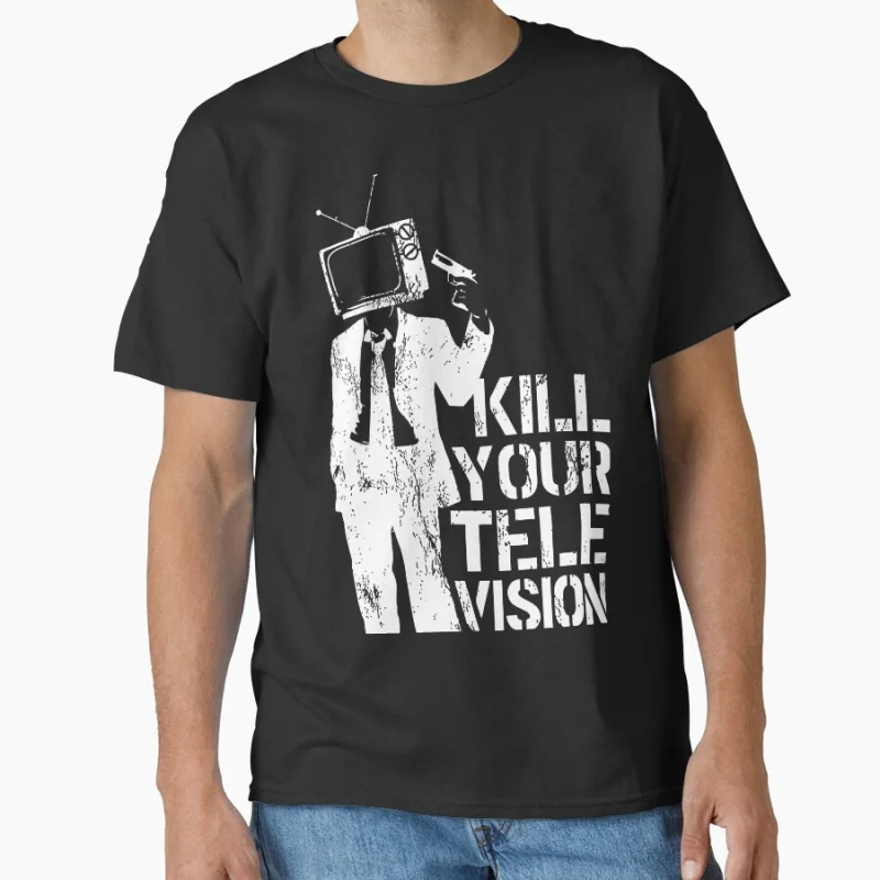 

Убий свою телевидение Забавный контроль разума Brainwash TV подарочная футболка для мужчин, топы большого размера, S-6xl, одежда для взрослых