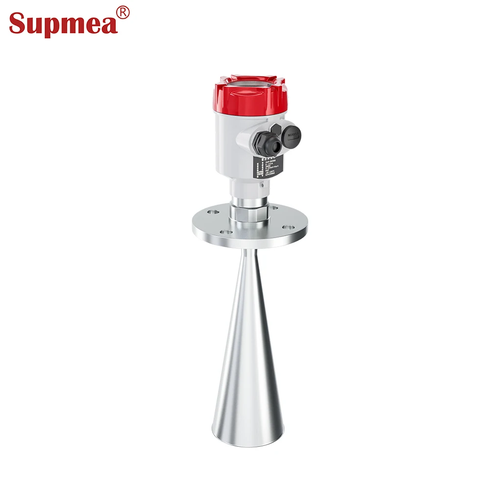 NEW High Accuracy Oil Liquid Acid tank radar Single Flange Level Transmitter for 100meter Solids