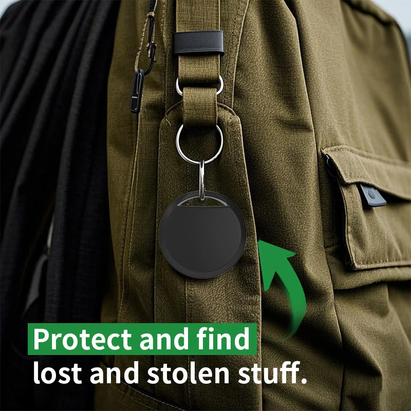 Localizador inteligente GPS con etiqueta, localizador Bluetooth, dispositivo antipérdida, llaves, localizador de mascotas, ancianos y niños, funciona con Android, Google Find My