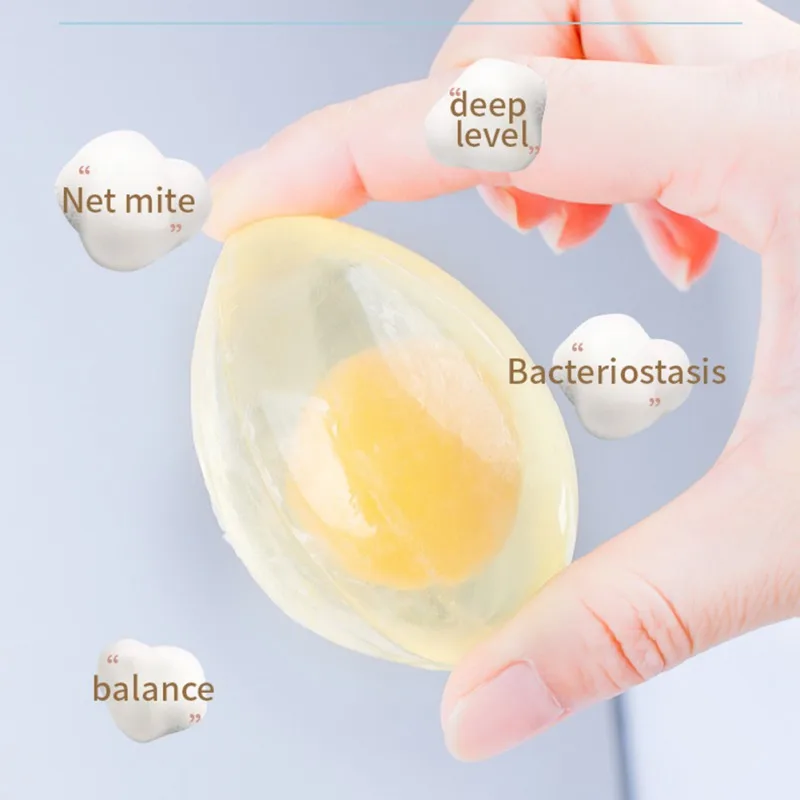 Egg Soap Nourishes Whitening Brightens  Makes Skin Smooth and Soft Bioaqua