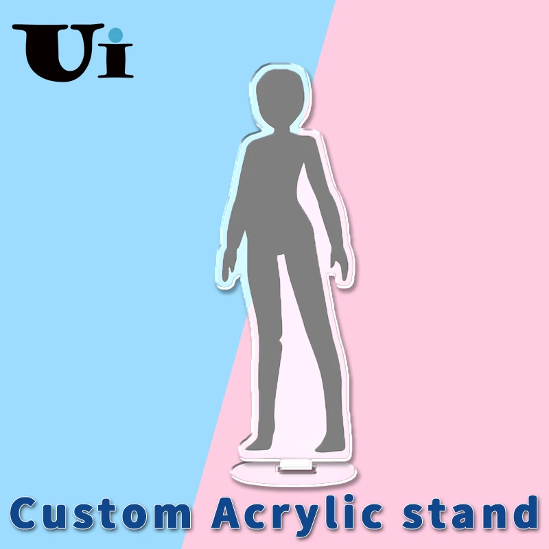 Custom Acrylic Stand Anime Figurine Cartoon Figure Standees Keyring Customized Photo Double Side Printing Coated Display Board