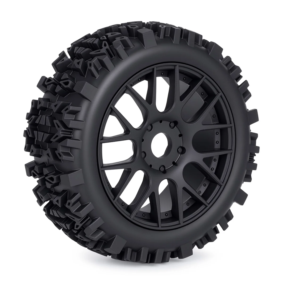 120MM Off-Road RC Tires 17mm Hex Hub Compatible with 1/8 ARRMA Typhon Traxxas HPI HSP Crawler Truck view 4