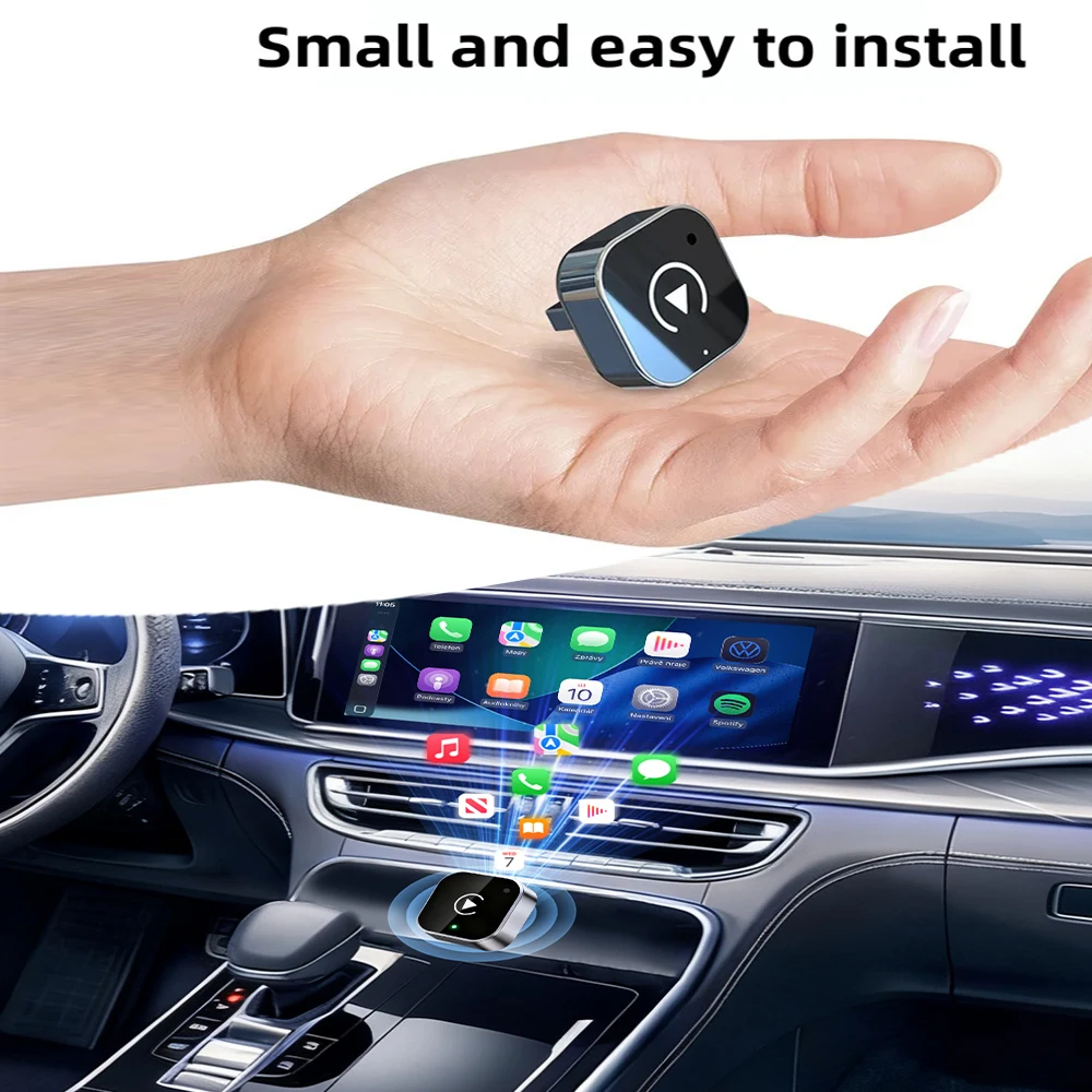 2in1 Wireless CarPlay Android Auto Adapter Dongle Wired to Wireless 5GHz WiFi Type C USB Car Smart Box High Speed Car Accessory