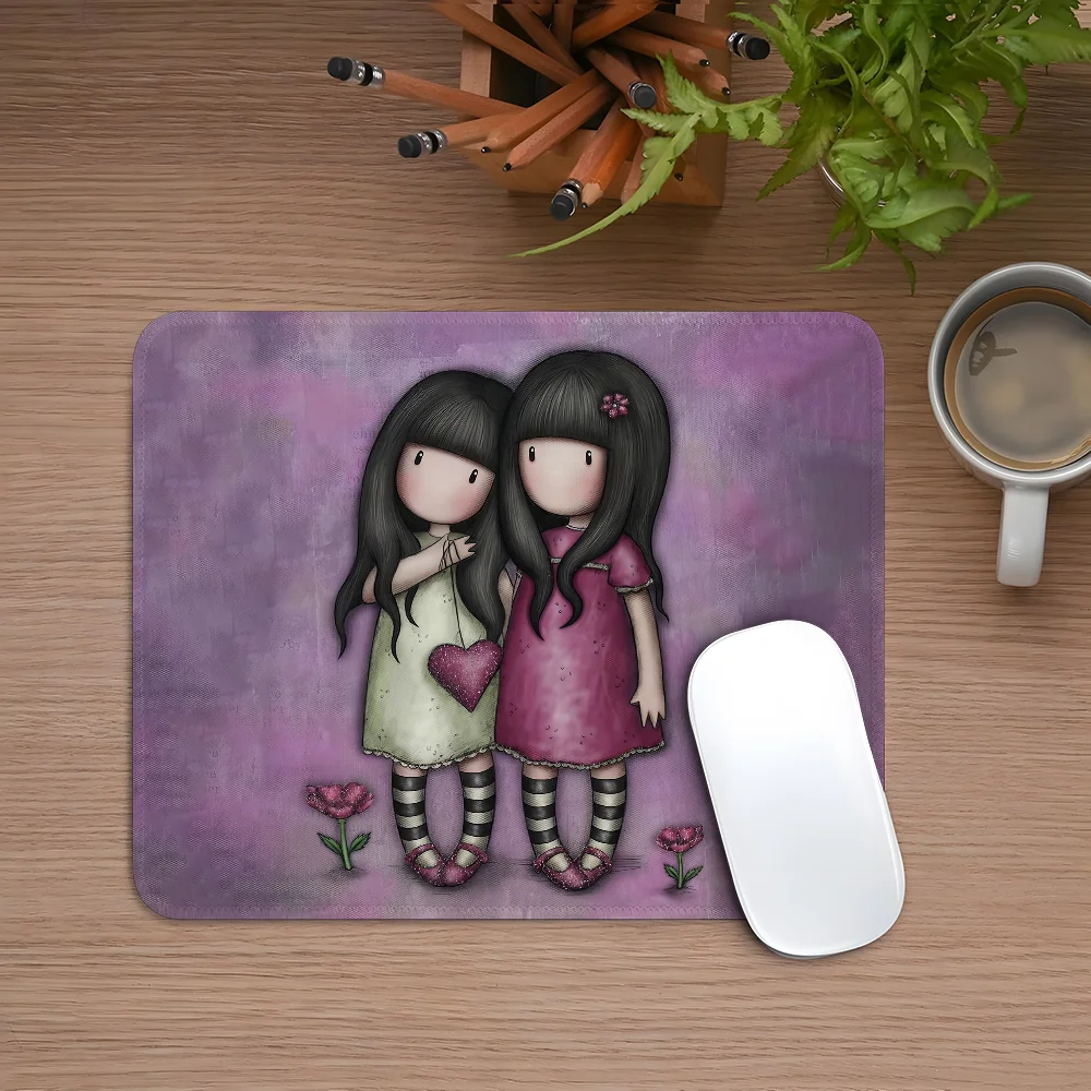 Kawaii Girl Santoro Gorjuss Cute Mouse Pad Gaming Esports Mousepad Laptop Computer Office Desk Mat Rubber Small Anti Slip Pad