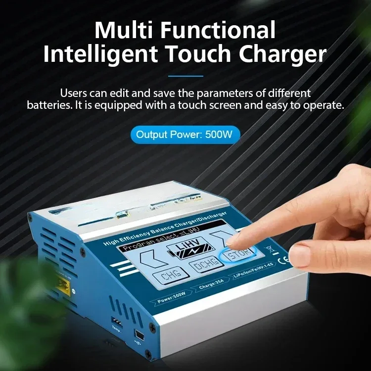 EV-PEAK AR1 25A Multi Function Intelligent Touch Screen Balance Charger / Discharger with 32V  DC Power Supply