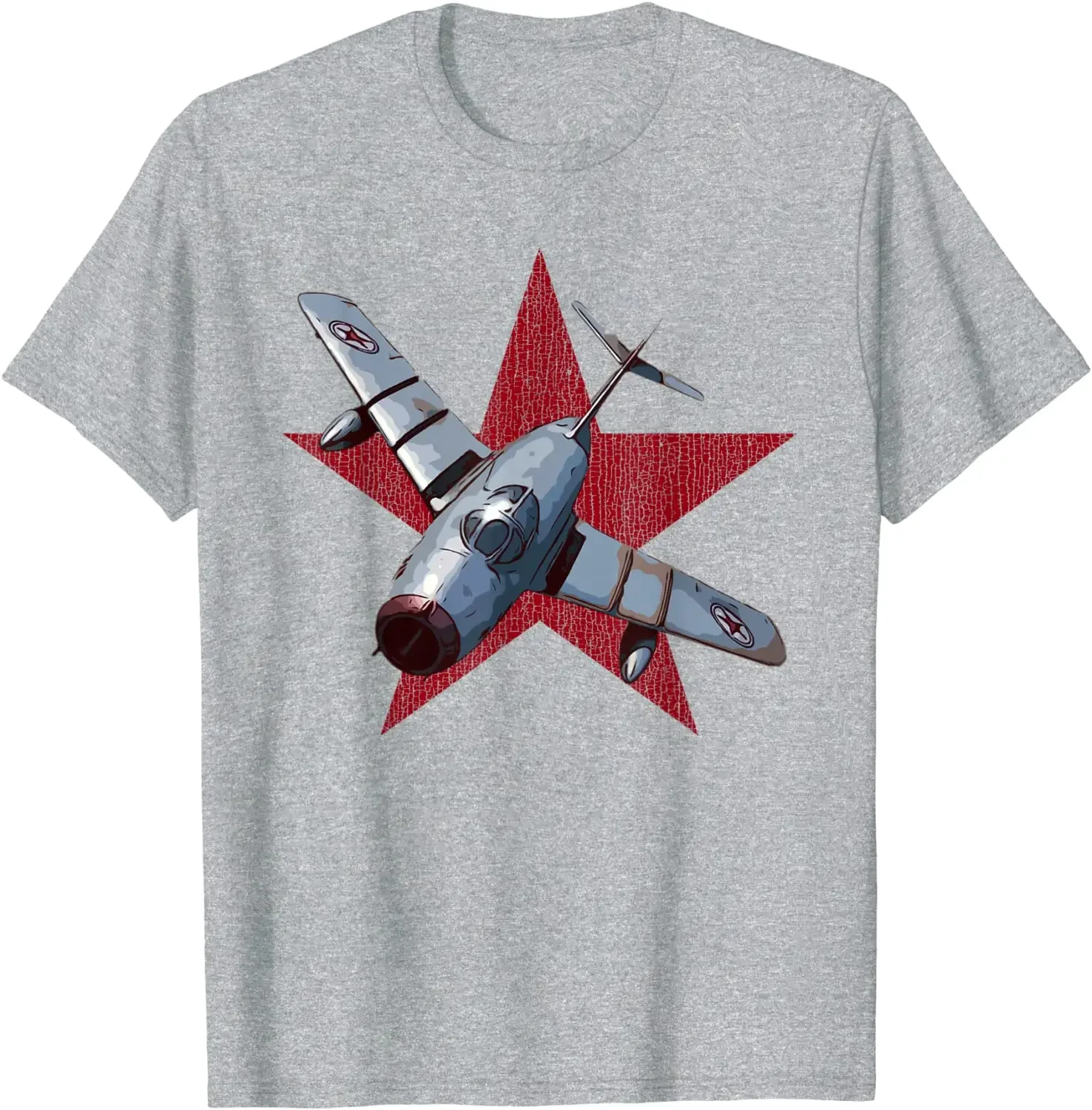 100% Cotton O-Neck Short Sleeve Casual Mens T-shirt Size S-5XL Aviation Aeroplane Soviet MiG-15 Jet Fighter Aircraft T-Shirt