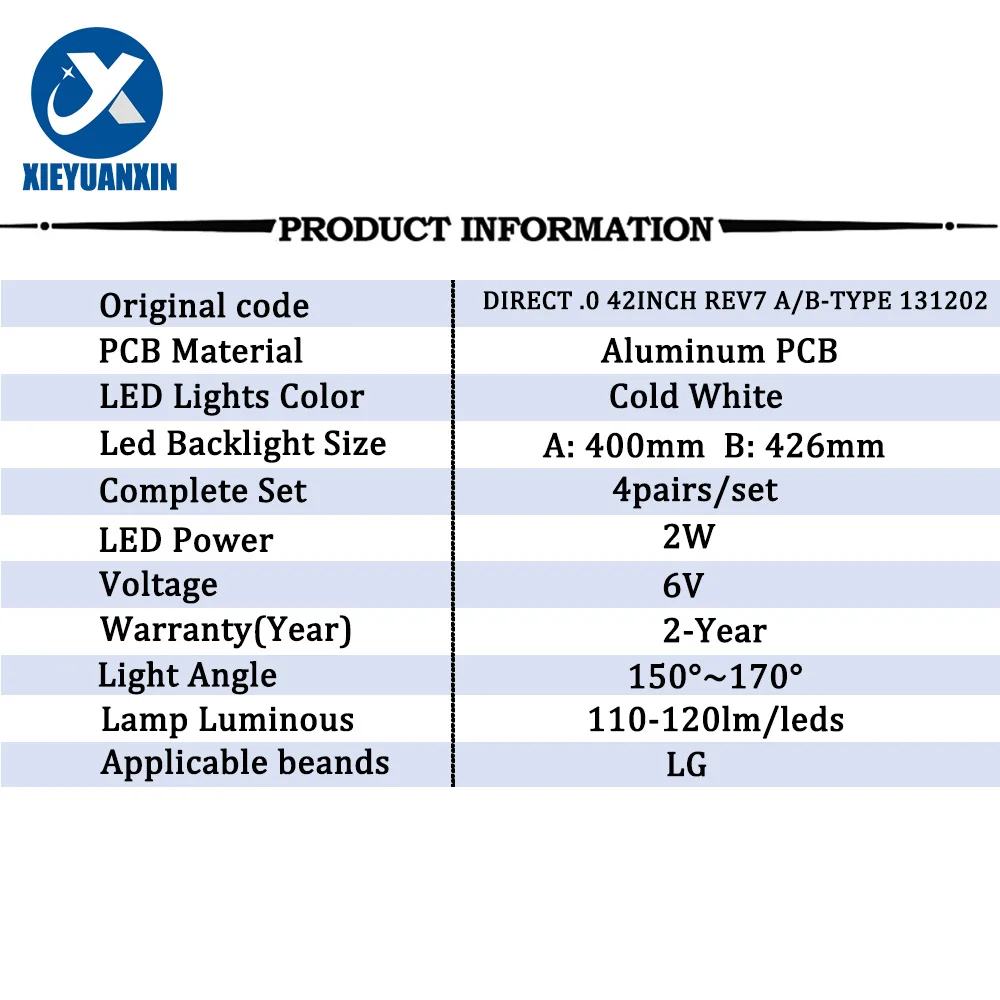 LED TV Backlight Strip For LIG Innotek DRT 3.0 42″ A+B-type Rev01 42LB561V 42LB5600 42LF5610 6916L-1709B 42LB5610 42LB5500