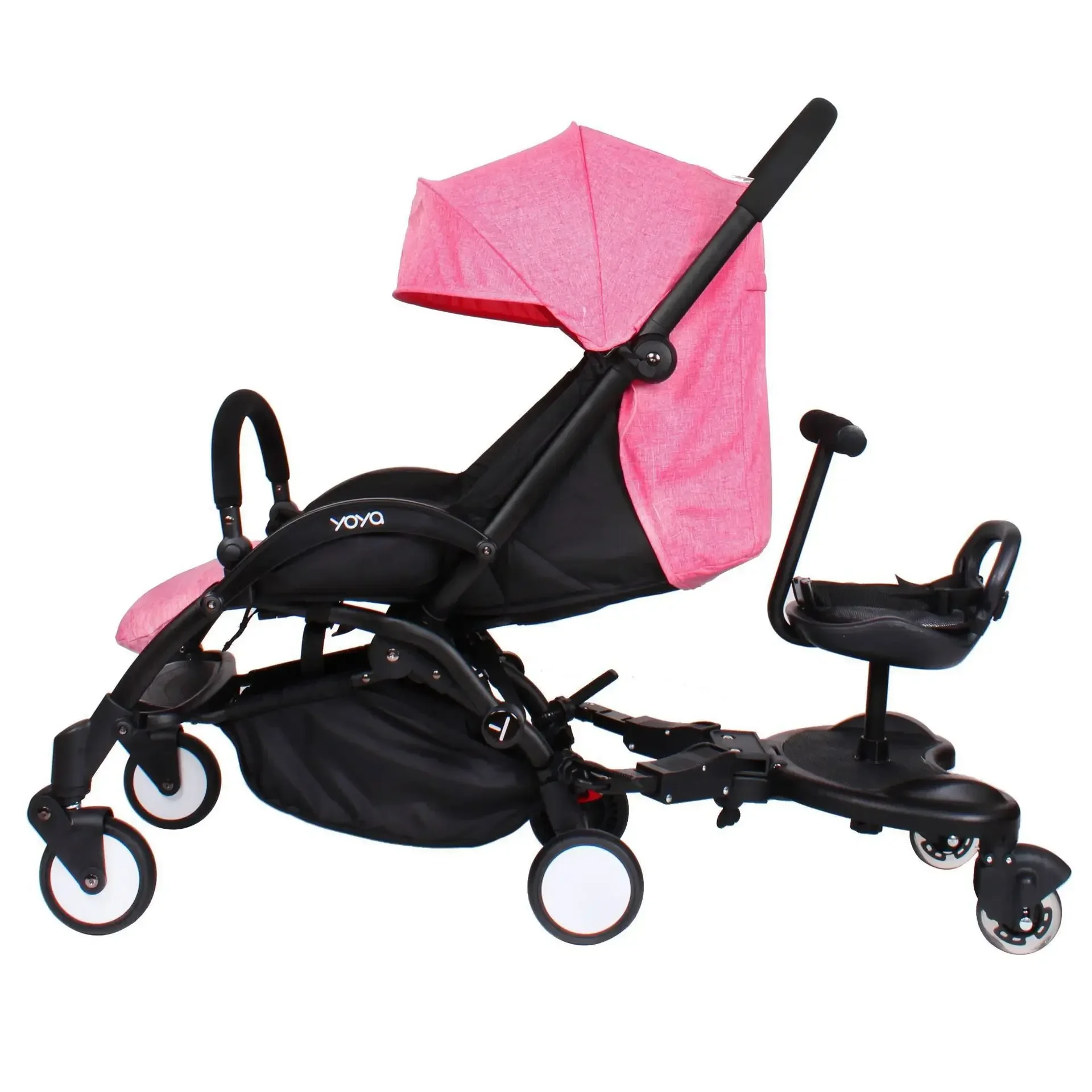 

Two-child Auxiliary Scooter Baby Trolley Twins Standing Board Trailer