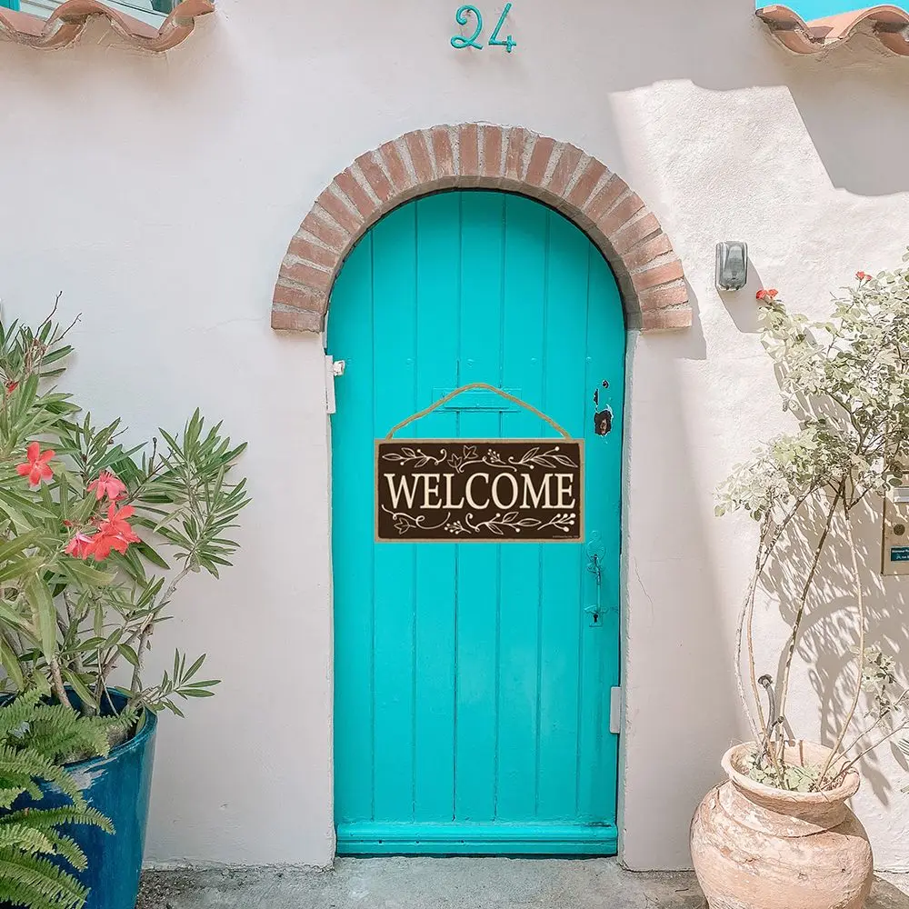 Sweet Home Wall Pediments Hanging Decorative Door Sign Welcome Sign Wooden Welcome Plaques