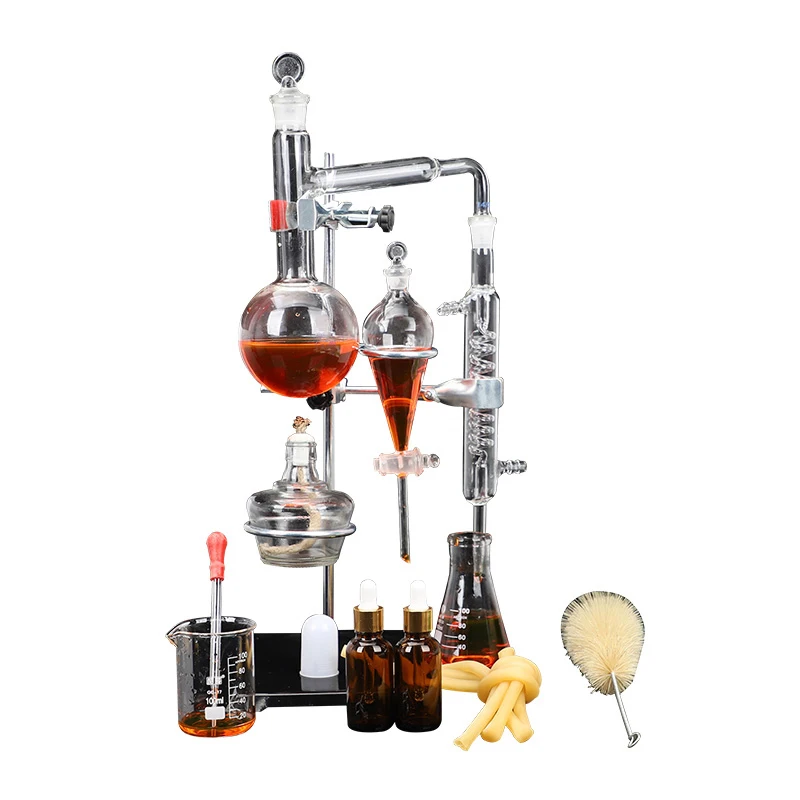 Distillation and extraction device Chemical equipment Serpentine condenser Distillation bottle Household