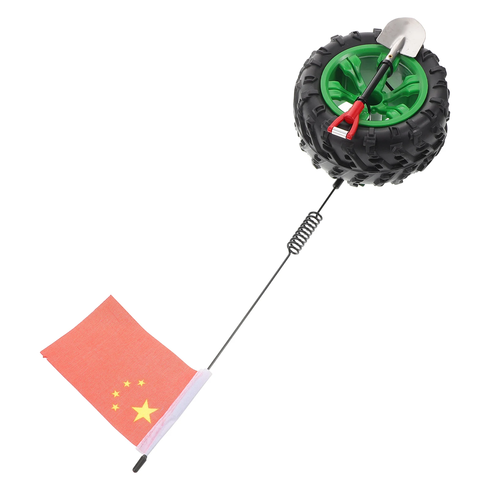 

Mini Spare Tire Antenna Car Decoration Plastic Badge Halloween Portable Lightweight Compact Design Enhanced Visibility Trunk