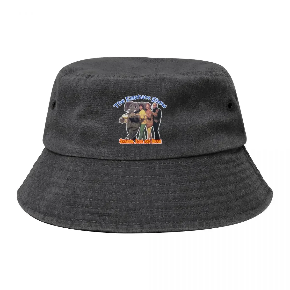 Skinamarink Sharon Lois and Bram Elephant Show Retro 90s Throwback tribute Bucket Hat Ball Cap Hood Woman Men's