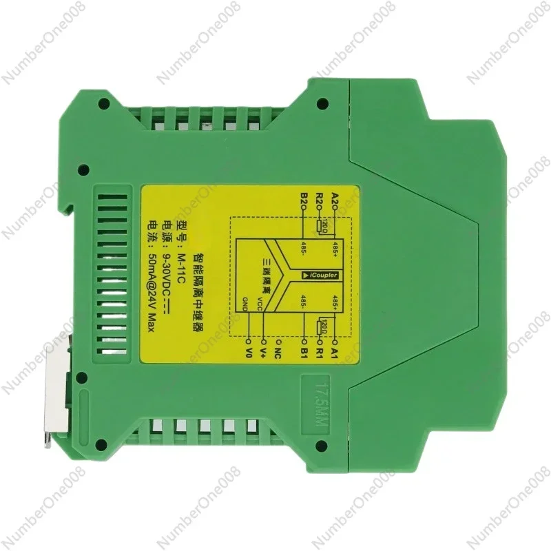 M-11C RS485 Repeater Module Industrial DIN Rail RS-485 Repeater with 1.5KV Isolation for 9-30VDC