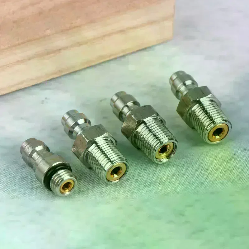 Quick Connect Valve For High Pressure Applications Featuring An 8mm Male Connector And M10*1 NPT/BSPP Compatibility