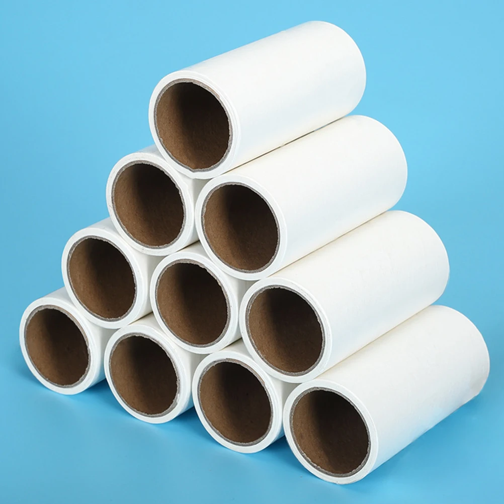 

5 Rolls For Lint Roller Hair Removal Adhesive Stickers Tool Accessories Oblique Tearing Design Long-Lasting Glue