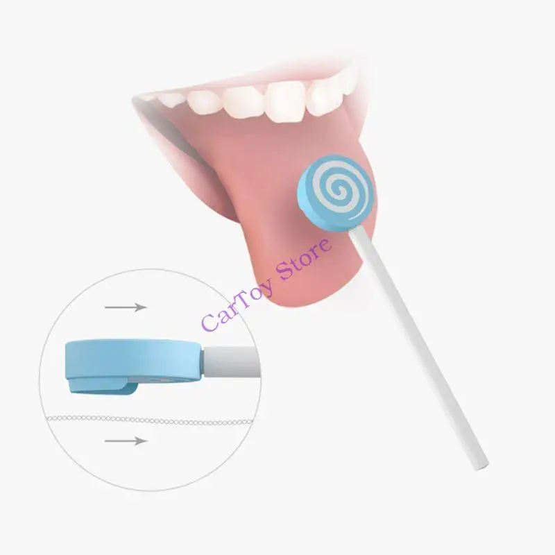 

634F Teethers For Babies Lollipop Baby Tongue Cleaner Scraper Cleaning