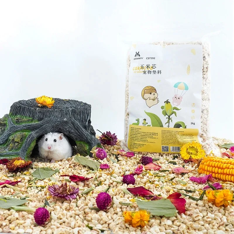 

Wholesale Hamster Corn Cob Bedding Deodorizing Flower Grass Bedding Golden Bear Nest Landscaping Supplies Dried Flower Sawdust