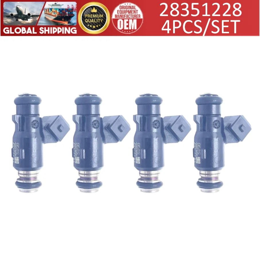 28351228 High Quality 4pcs Fuel Injectors For Dongfeng DFSK 1.1L Engine