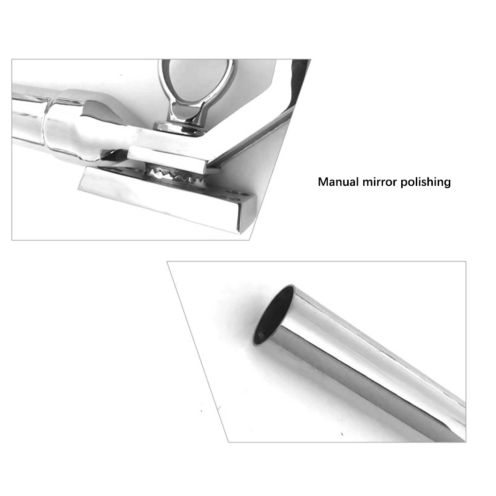 الفولاذ المقاوم للصدأ الصيد رود حامل مركبة بحرية الأجهزة تركيبات معالجة قوس المقاومة للتآكل القطب التبعي