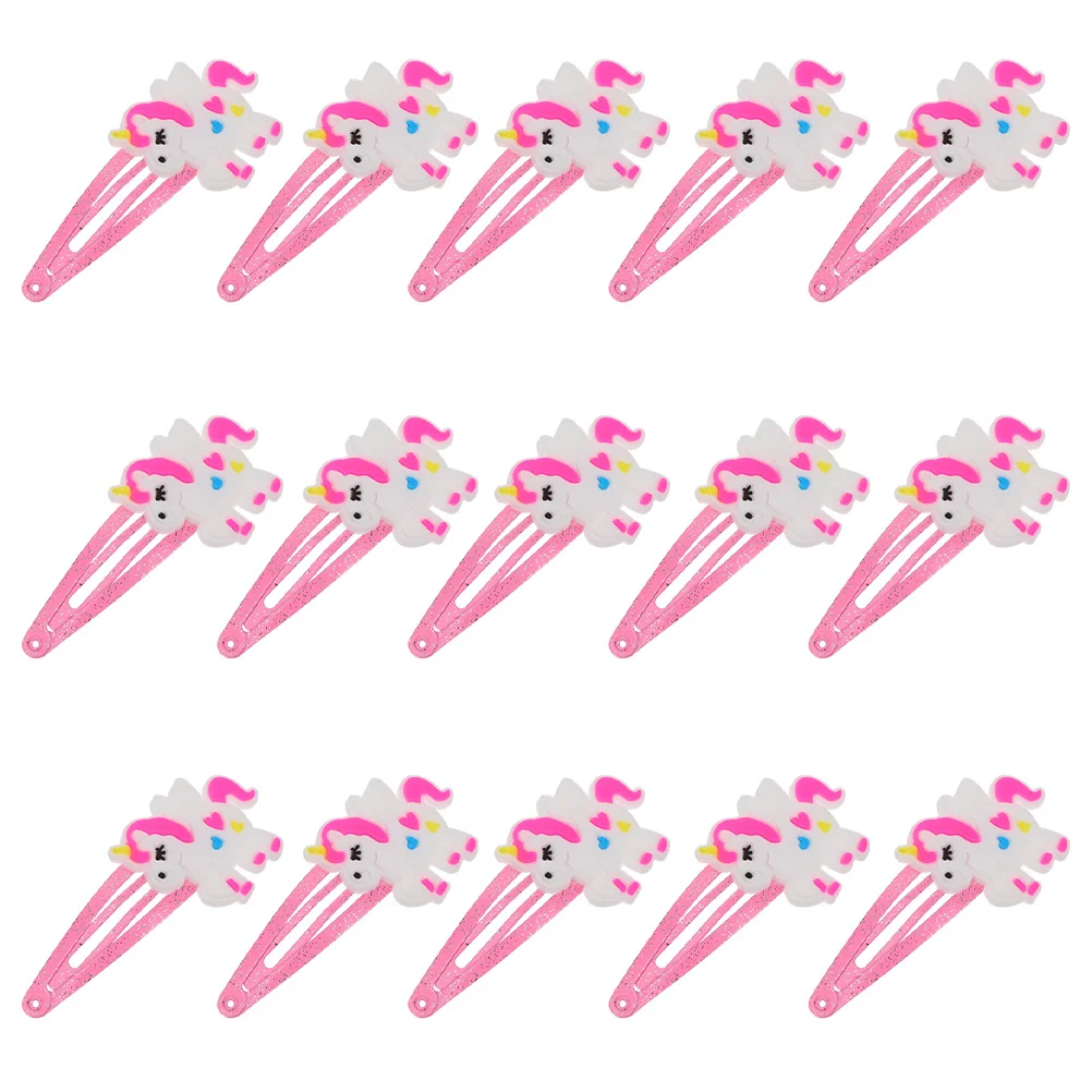 

20 Pcs Girl Hair Accessories Decorative Clips Unicorn Barrette Decorations for Girls Children's Hairpins Barrettes