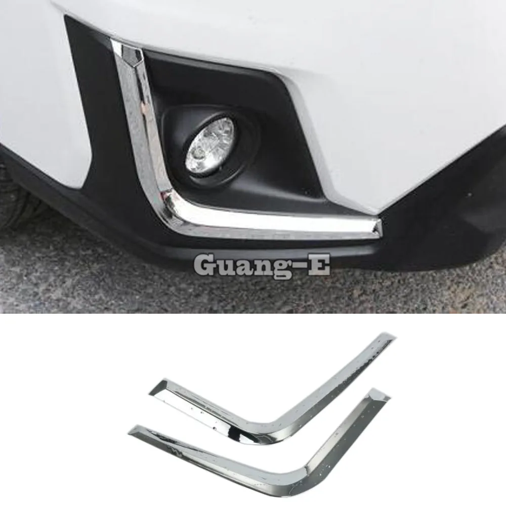 

Hot Sale For SUBARU XV 2018 2019 2020 2021 2022 Head Front Fog Light Lamp Frame Sticker ABS Chrome Cover Trim Hood Panel Frame