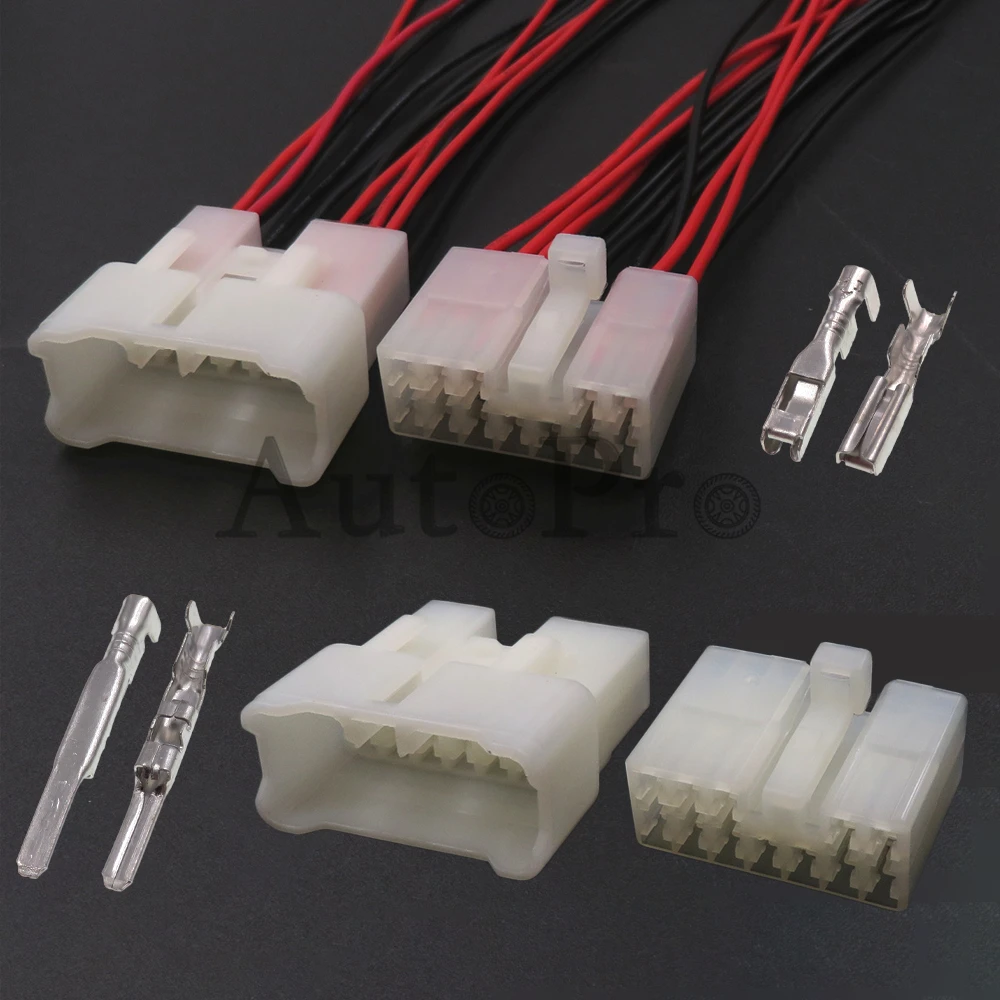 

1 Set 12 Hole Car Electrical Wire Socket With Terminals Starter Automotive Plastic Housing Connector 7122-1210 7123-1210