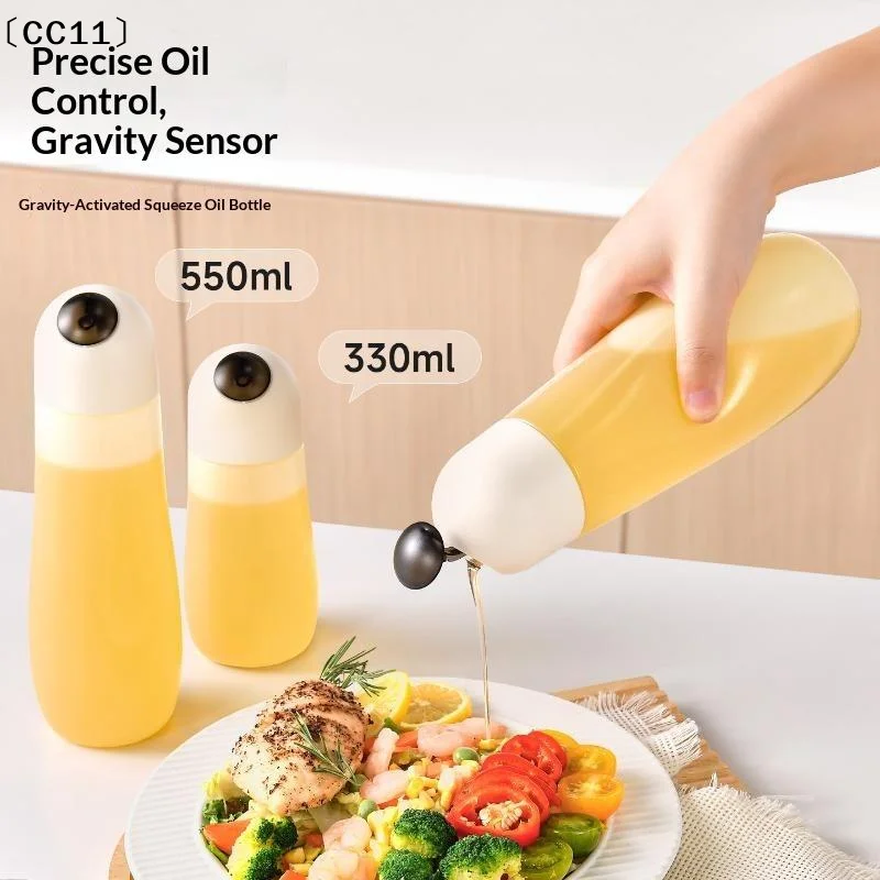 Gravity Sensing Auto-Opening Oil Dispenser, Delivers Precise Oil Control For Mess-Free, Healthy Daily Kitchen Cooking〔CC11〕