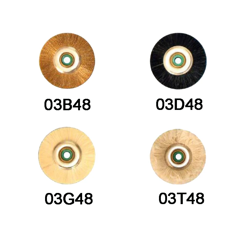 Dental Polishing Brush Wheel Rotary Tools Wool Goat Cotton Black Buffing Dental Materials