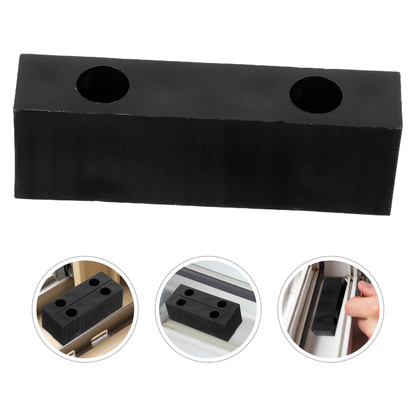 2pcs High Strength Plastic Window Blocks Sliding Door Lock Limiter Safety Restrictor Security Solution For Sliding Windows Heavy