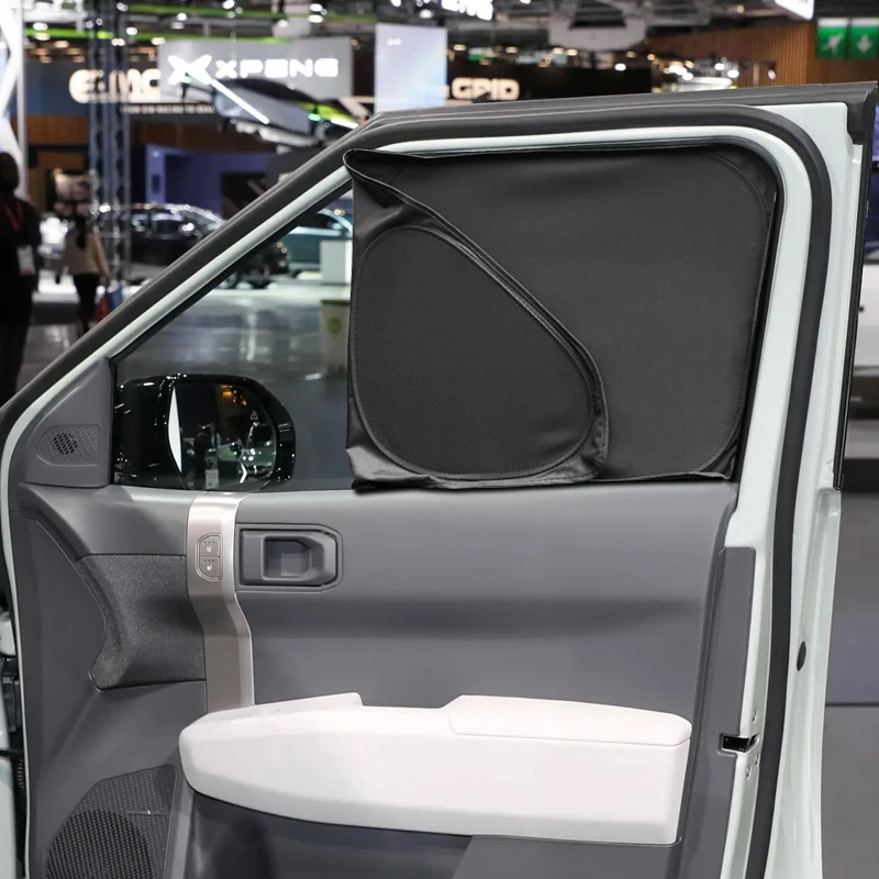 Obrázek 6: Auto černá okno soukromí slunečník pro kia EV3 SV 2025-present auto anti-uv horko izolace chránit zakrýt vnitřní příslušenství