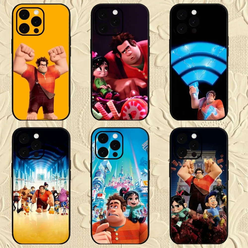 MINISO Disney Wreck-It Ralph  Phone Case For iPhone Mini 11 12 13 14 15 Pro XS Max X Plus SE XR Shell