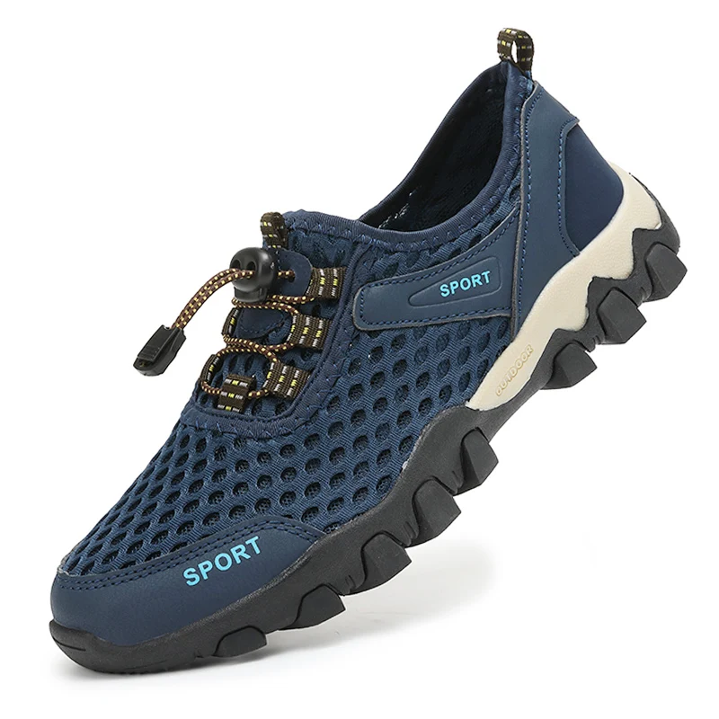 

Outdoor Hiking Shoes for Men, Breathable Mesh Sports Shoes, Quick-Dry Water Shoes, Lightweight Trekking Shoes, Wear-Resistant Non-Slip River Tracing Shoes, Stylish Hollow-Out Casual Large Size Shoes 38-46
