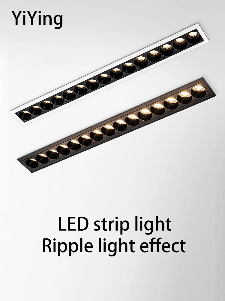 

Dimmable Led Strip Light Recessed Spotlights COB Long Line Linear Lamp 10W 20W 30W Ceiling Lights Foco For Living Room Bar Sofa