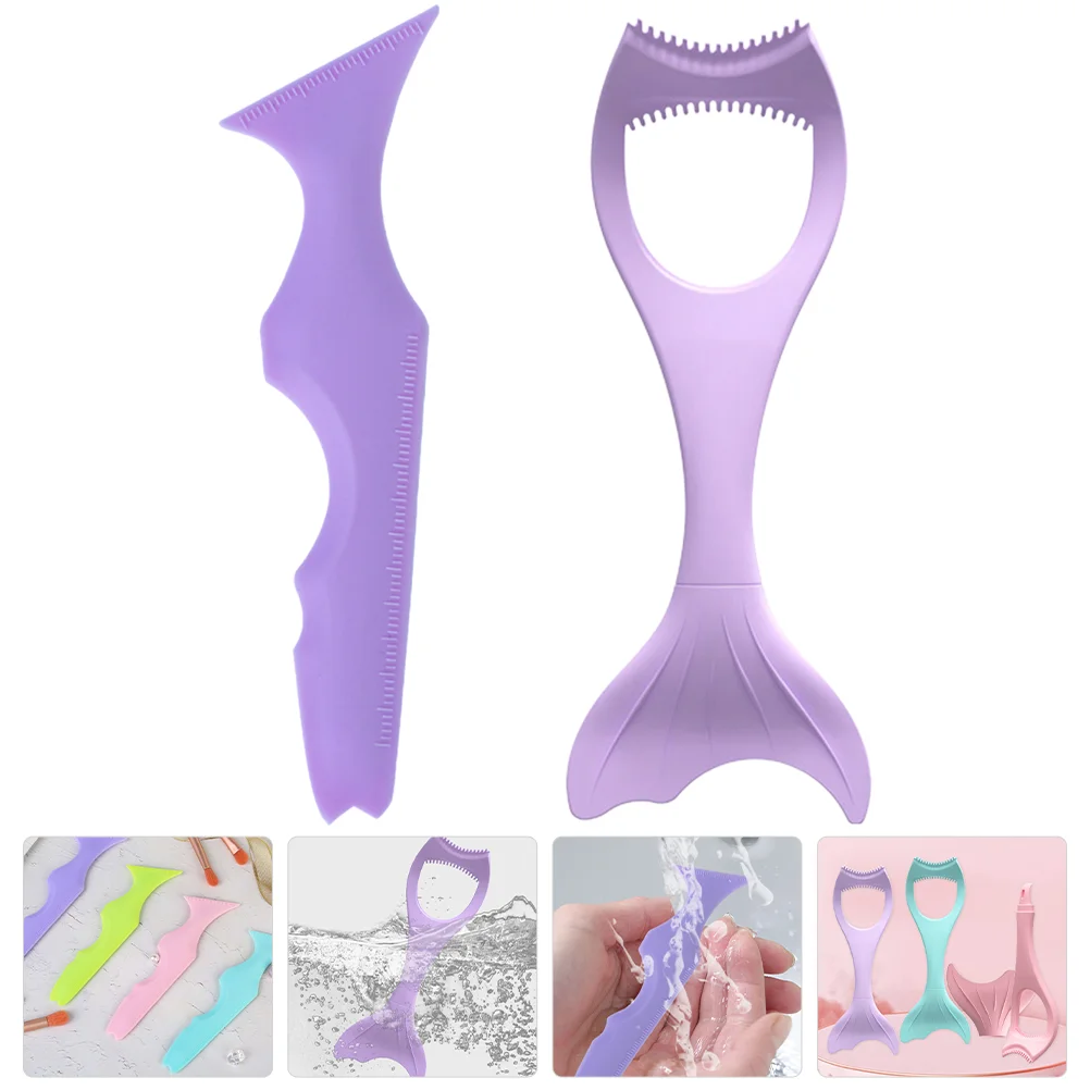 Make up Stencils Eyeshadow Silicone Eyeliner Aid Mascara Applicator Guard Eyelash Tools