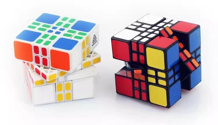 

[Wisdom] Hybrid 4x4 Cube Puzzle Ground Star 4X4X4 Cube Puzzle Witeden Mixup Plus New High-difficulty Irregular Shape Fidget toy