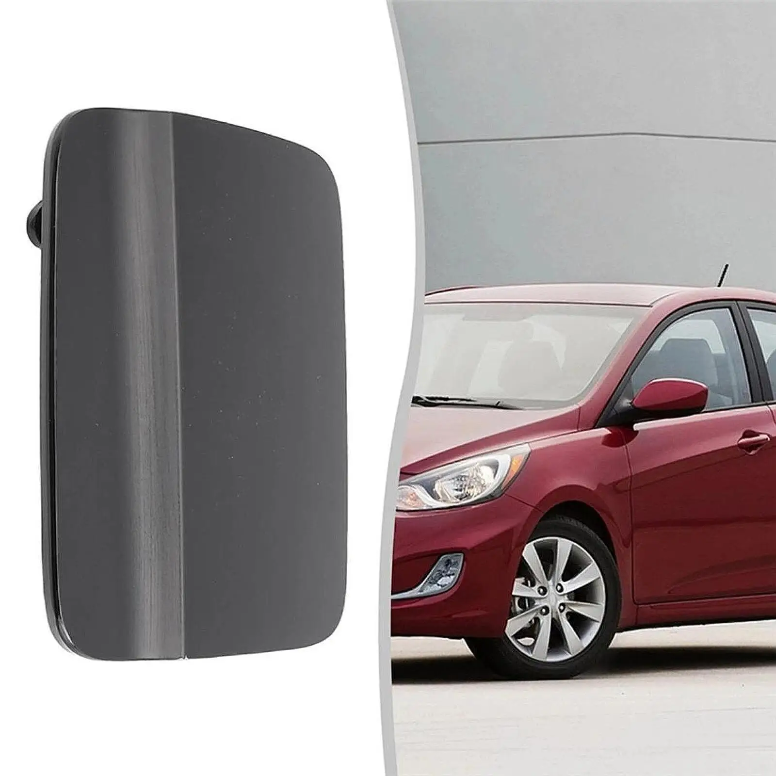 

Car Fuel Door Cap Cover 695101E001 Black Sturdy Accessory for Hyundai 2005-2011