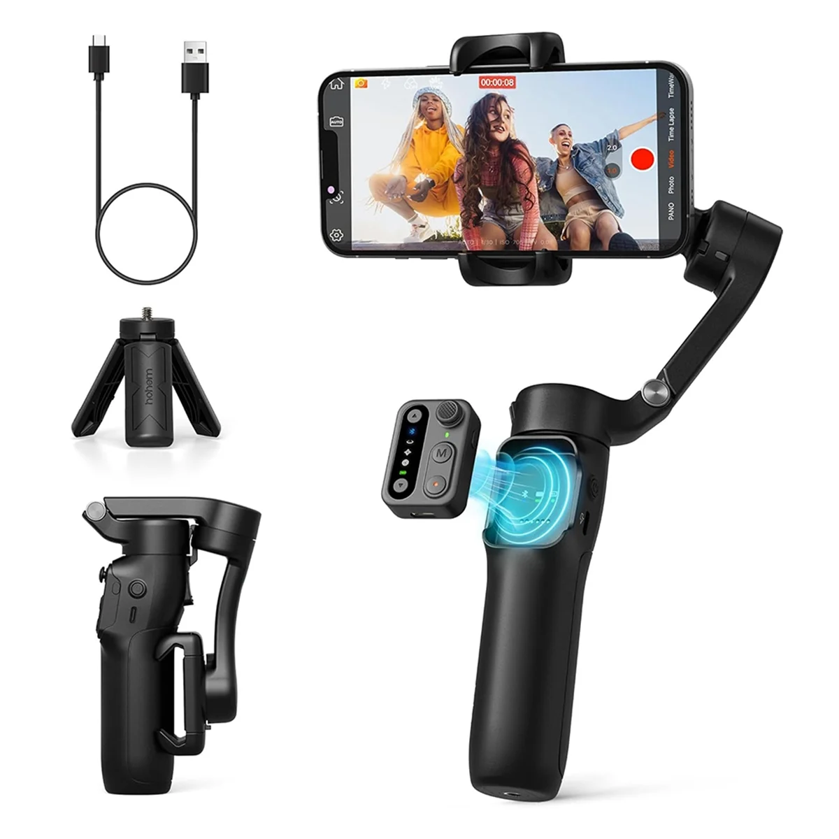 A14M  ISteady X3 SE Gimbal Stabilizer Portable Foldable 3- Phones Gimbal with Detachable Remote Control