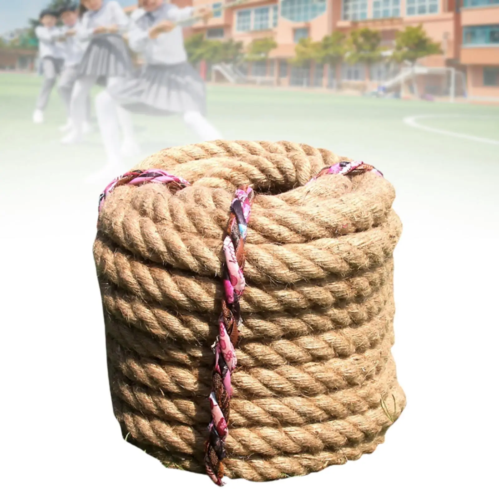 Jute Rope Handmade Presents Tug of War Rope for Binding Post Tree Gardening