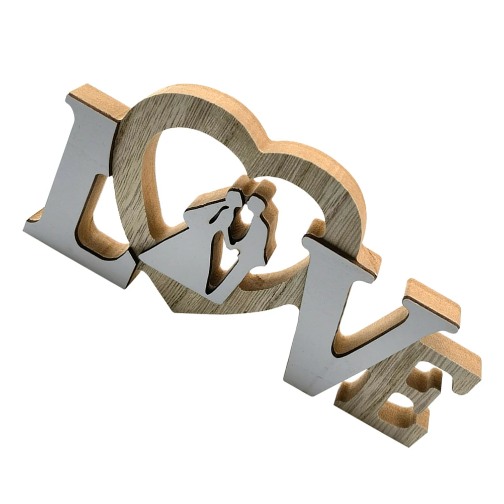 

New Bride Groom Wooden Craft Decor For Valentine Wedding Party Photo Wedding Photo Prop Prop Home Garden Decoration
