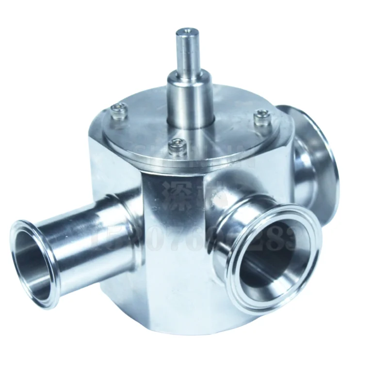 DN25 Rotary Valve Customized Connector Disk 77.5-50.5-64mm SS304 Vertical Filling Machine Spare part