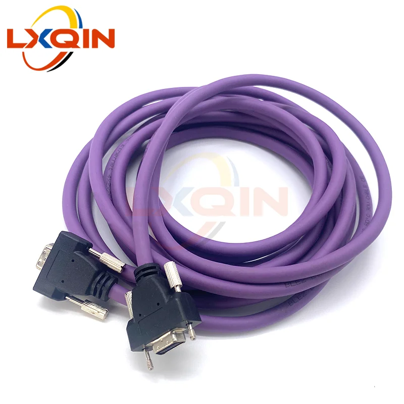 LXQIN high density line cable purple 14pin PCI data cable for Allwin Xuli Human large format printer