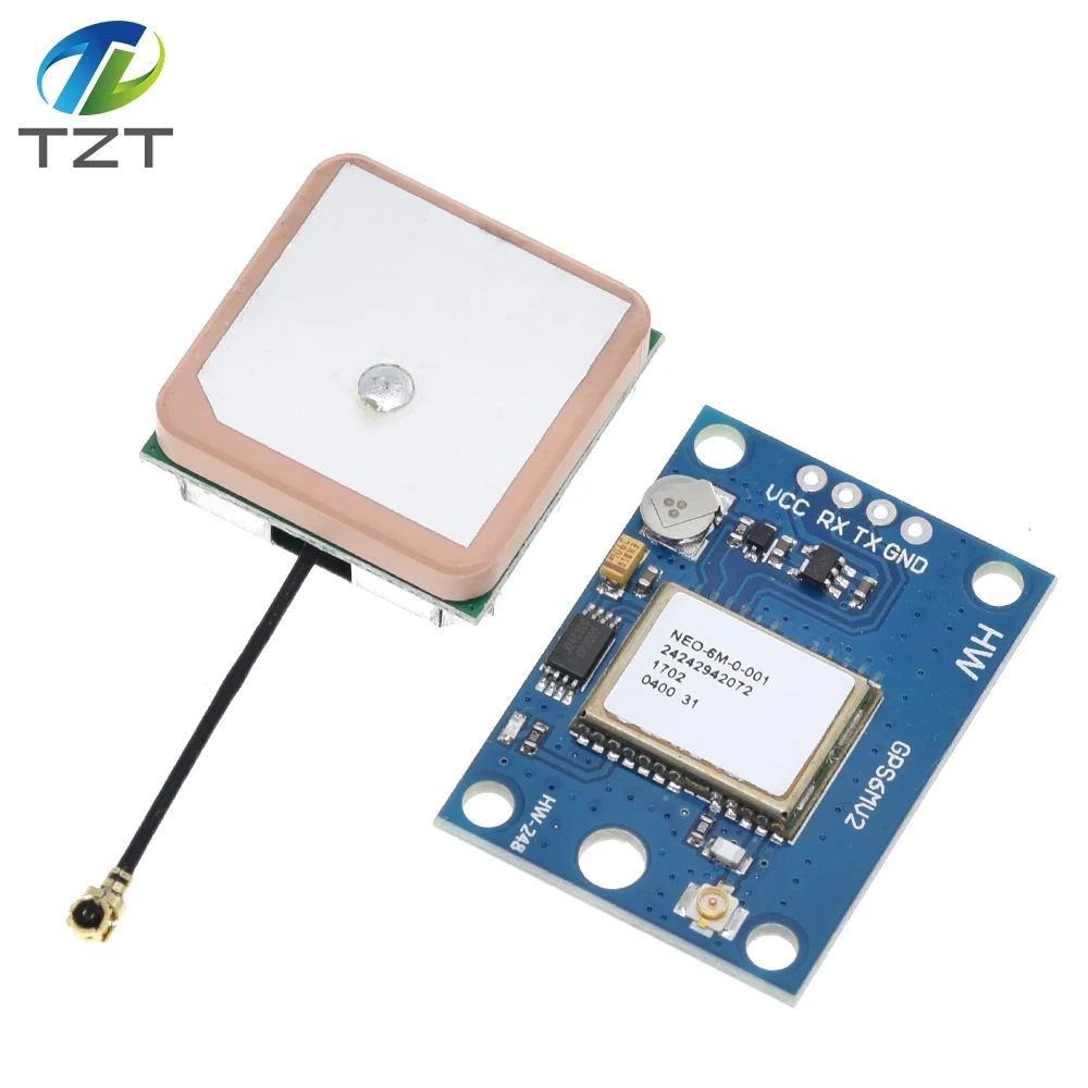 NEO-6M GPS Module GY-GPS6MV2 NEO6MV2 Buit-in EEPROM APM2.5 Antenna 3V-5V RS232 TTL Board for Arduino Flight Control