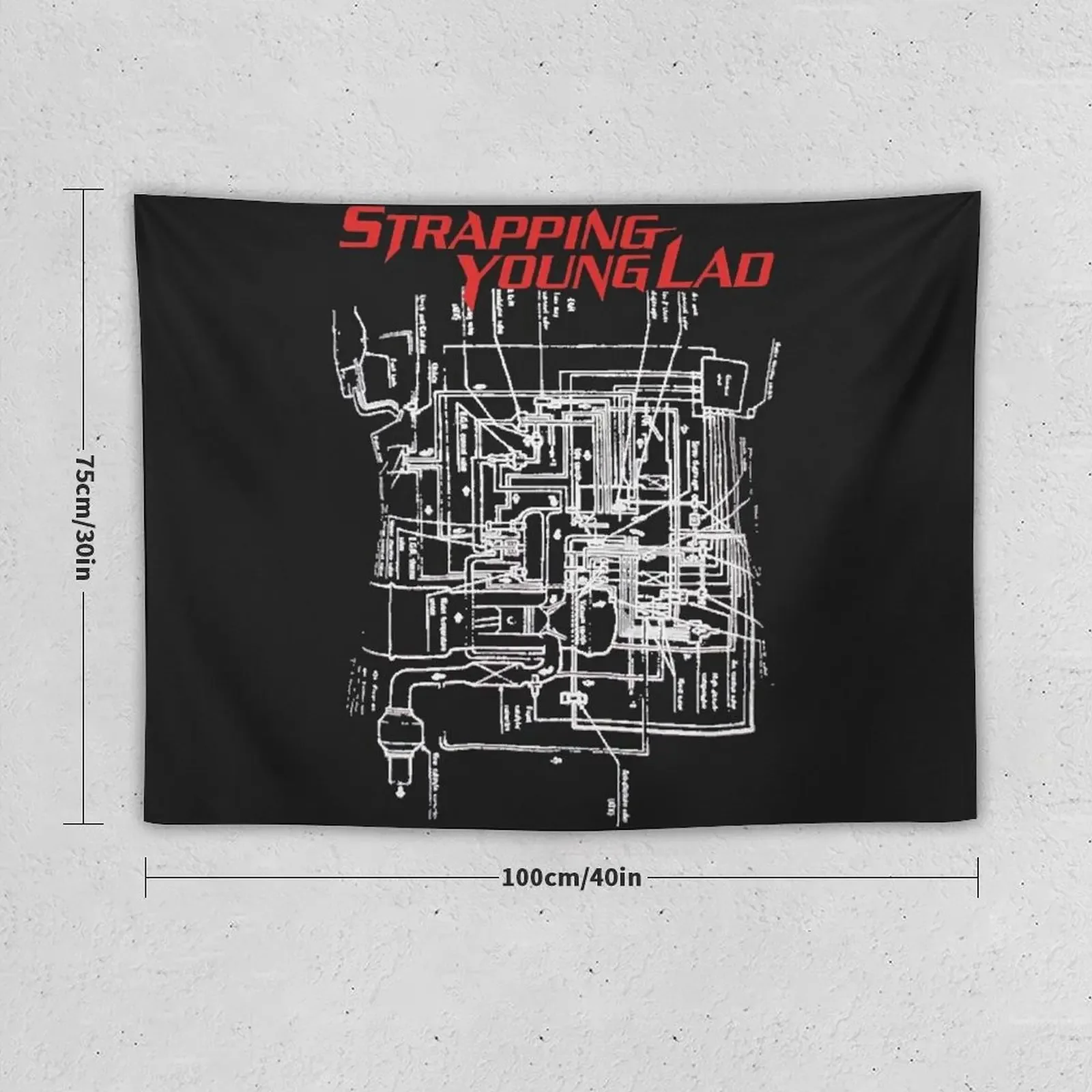 Strapping Young Lad Classic T-Shirt Tapestry Custom House Decorations Wall Art Tapestry