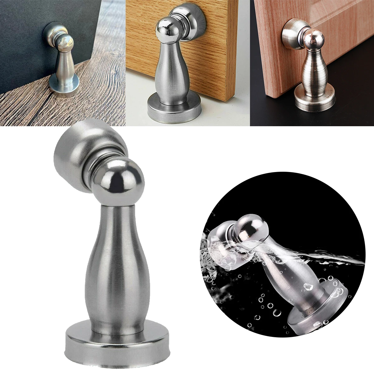 2024 New 304 Stainless Steel Door Suction Anti-collision Device Strong Magnetic Stopper Room Wall Furniture