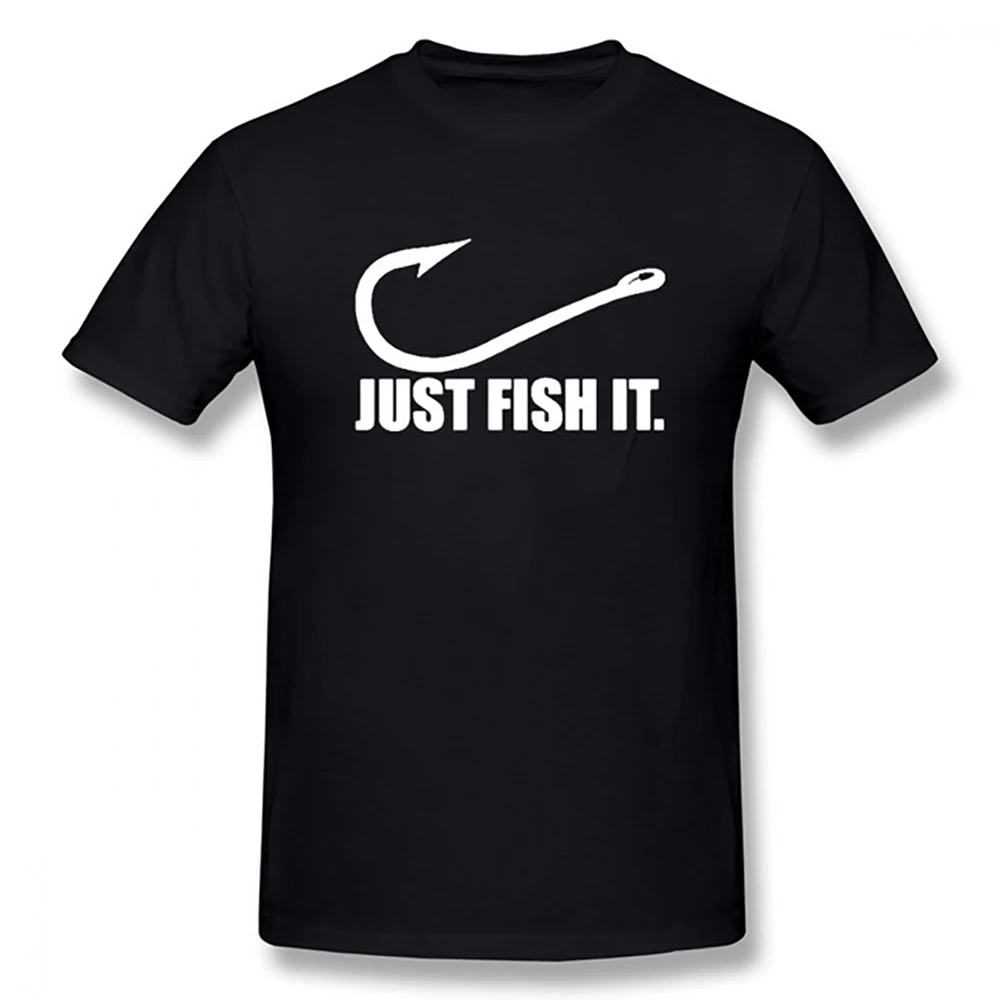 Summer Funny Love Fishing T Shirt Men Just Fish It  Short Sleeves Fashion Hip Hop O-Neck Cotton T Shirts For Men #912035