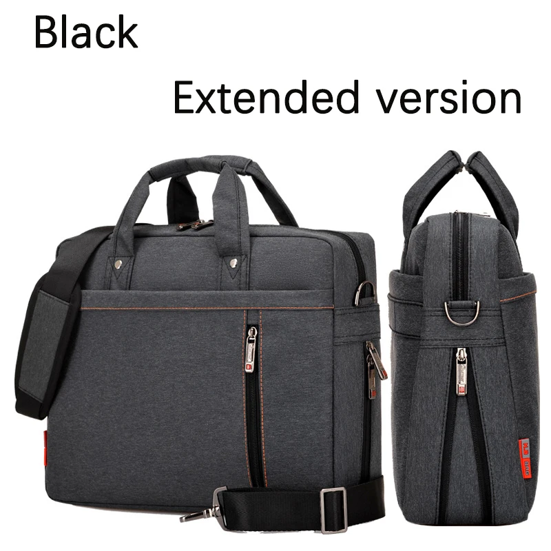 Bolsa de Laptop à Prova Dágua Bolsa Versão Extensível 17.3 17 15.6 14 13 Polegadas Proteção Airbag Bolsa de Computador Homens Mulheres Bolsa de Ombro