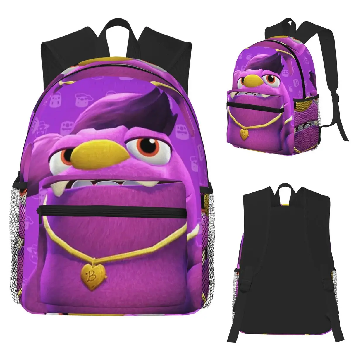 

Bugsnax Bug Pack Fan Art Kinda Bug Студенческий рюкзак Школьная сумка Походный дорожный рюкзак для мужчин и женщин Модная сумка для книг Сумки на плечо
