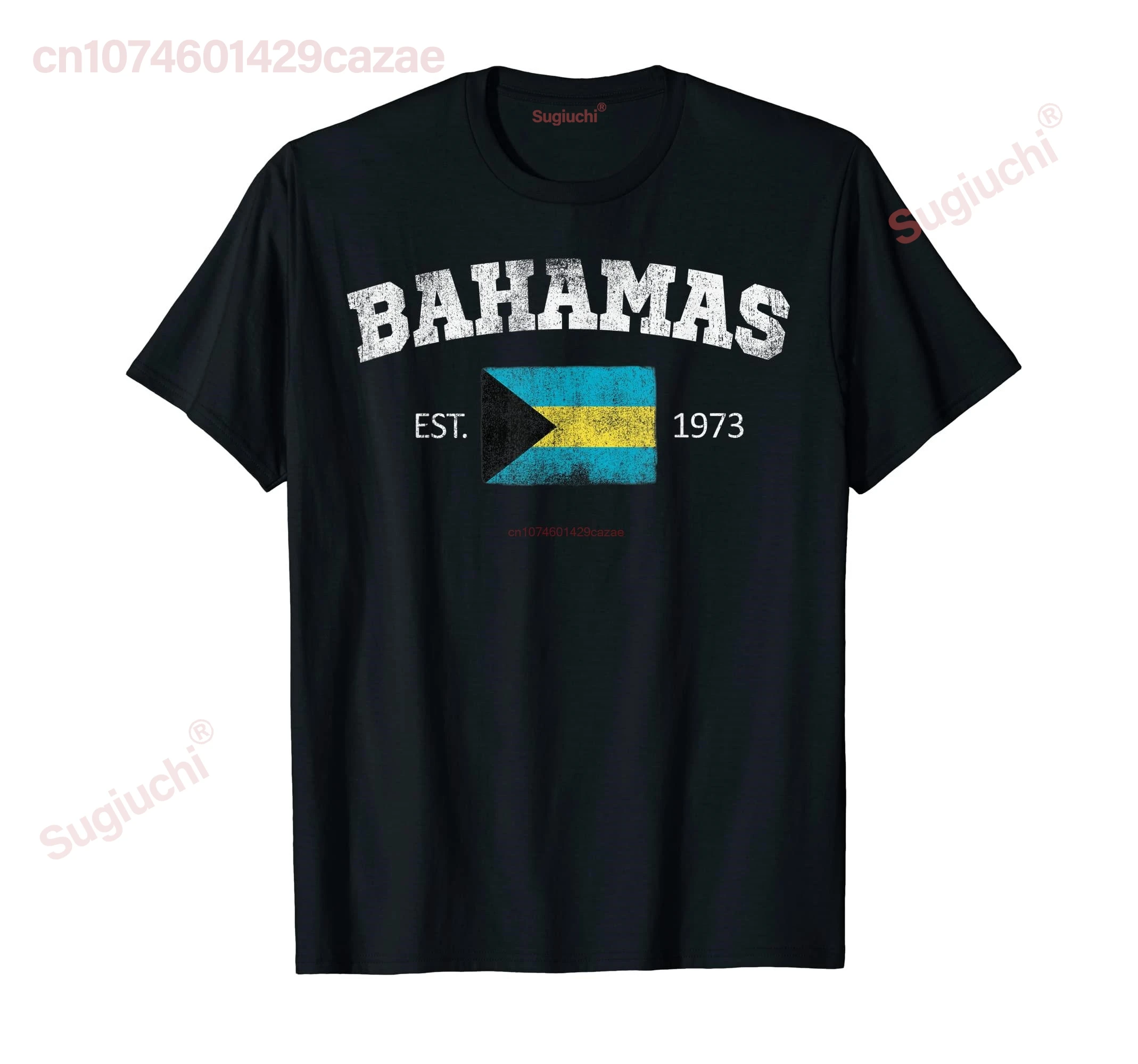 

Vintage BAHAMAS Independence Day Flag Est 1973 Souvenir T-Shirt Gift Hip Hop MEN WOMEN UNISEX T Shirts Size S-6XL
