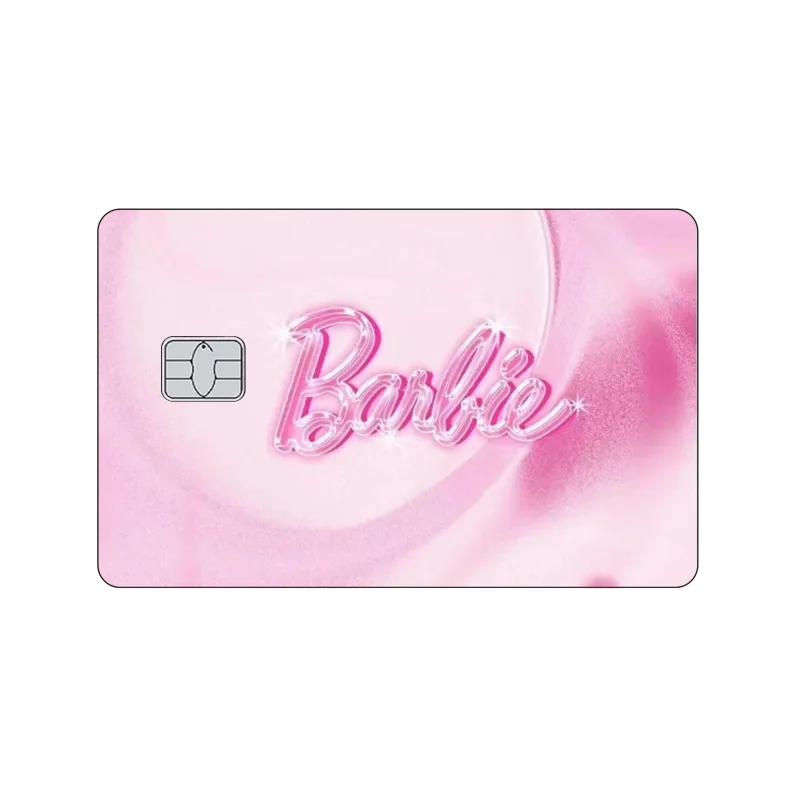 Fashion Barbie New 2024 Matte PVC Film Skin Stickers Anime Kawaii Diy Laser Hd Tape for Bank Credit Debit Card Akcesoria dla kobiet